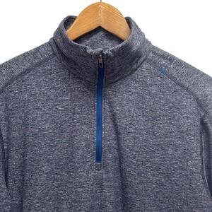 Lululemon Men's Large Blue Surge Warm 1/2 Zip Pullover Performance Running Shirt